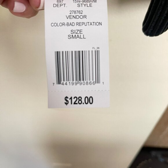 Blank NYC Plaid Bomber Jacket Faux Leather Sleeves Small NEW - Picture 5 of 5